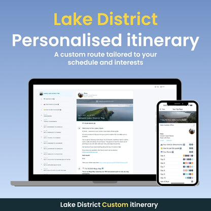 Lake District Personalised Itinerary