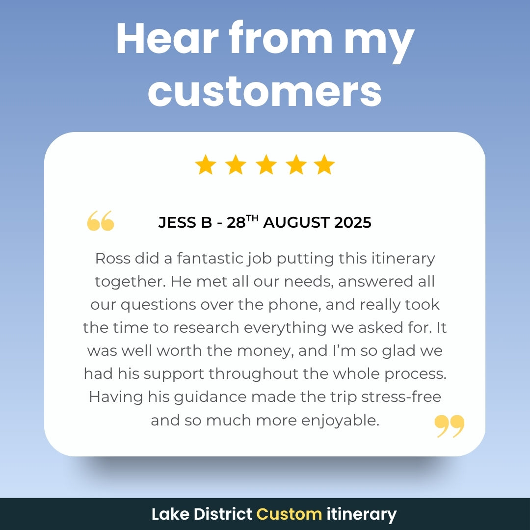 Lake District Personalised Itinerary