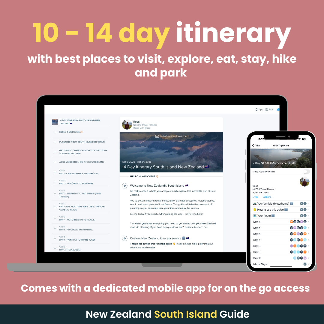 New Zealand South Island Guide & Map