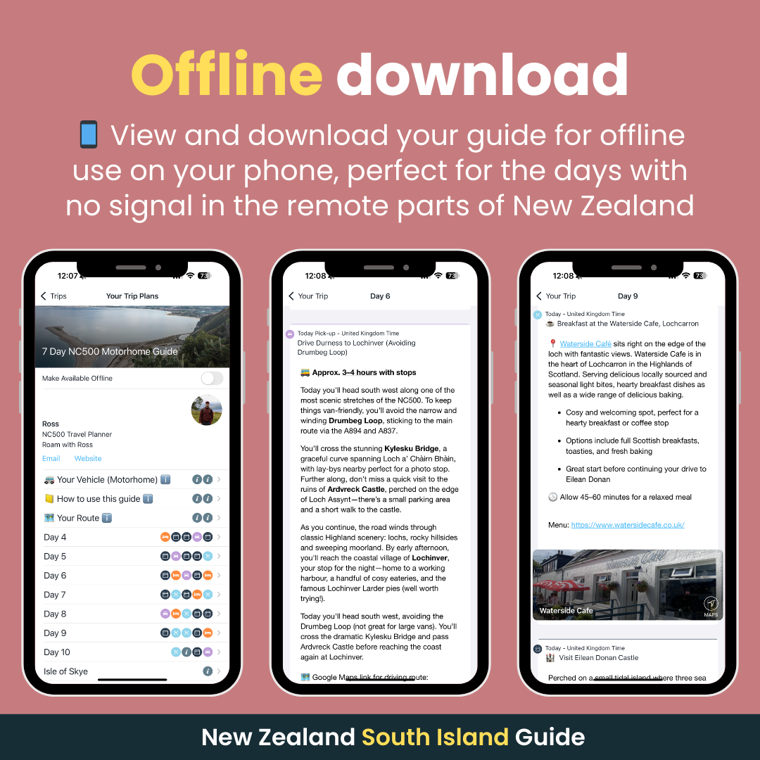 New Zealand South Island Guide & Map