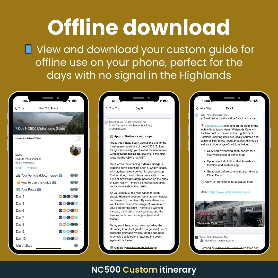 North Coast 500 Personalised Itinerary
