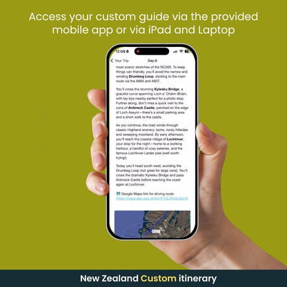 New Zealand Personalised Itinerary 🇳🇿