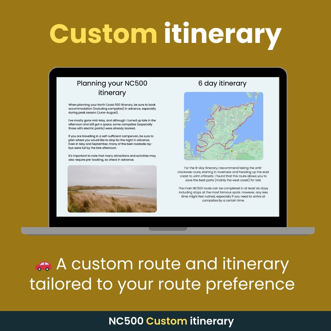 North Coast 500 Personalised Itinerary